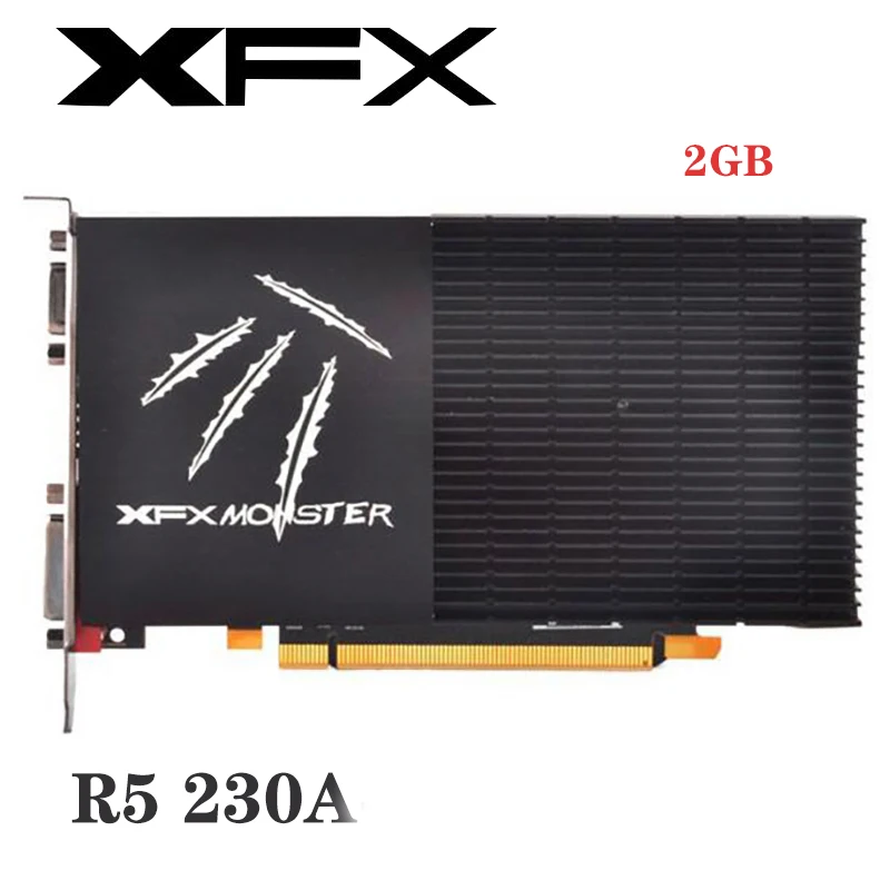 

Original Used XFX Radeon R5 230A 2GB Video Cards GPU Radeon R5230A 2GB GDDR3 64bit Graphics Screen Cards Desktop Computer VGA