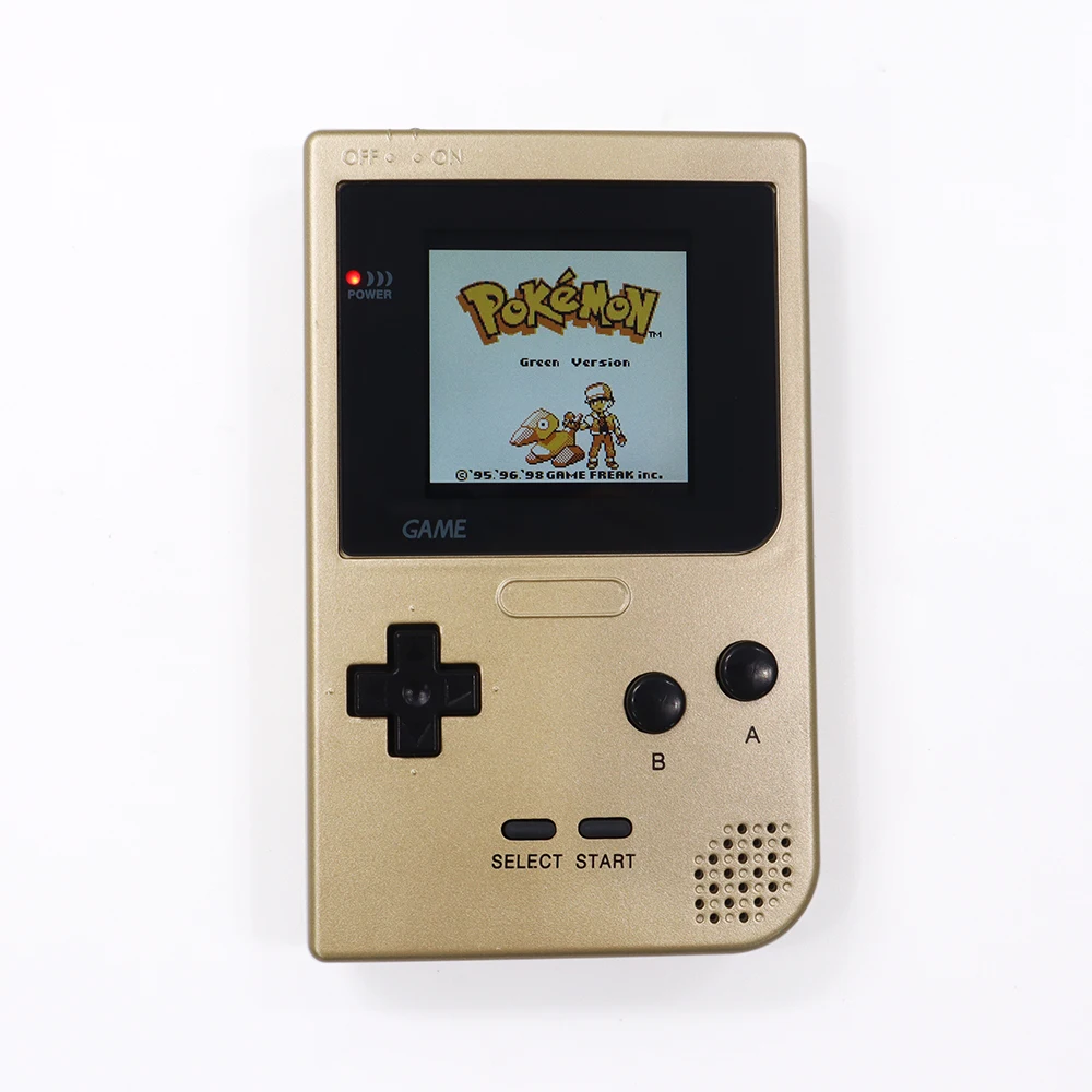 

Восстановленный мод с подсветкой и 8 цветами режима яркости для консоли Game Boy GBP-золотистый