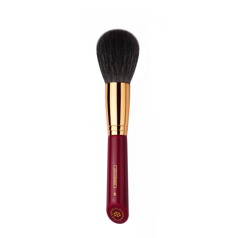 CHICHODO Makeup Brush-Luxurious Red Rose Series-High Quality Gray Rat Hair Powder Brush-Face Cosmetic Tools-Natural Hair Beauty