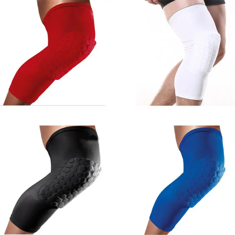 Breathable Sports Knee Support Brace Pad Leg Knee Protector Football Honeycomb Pad Crashproof Antislip Basketball