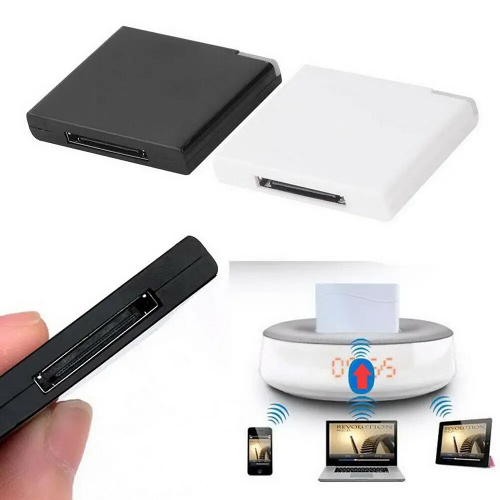 Hot 30 Pin Dock Bluetooth A2DP Music Receiver Adapter Connector For IPad IPod IPhone Apple Speaker 30Pin Receiver