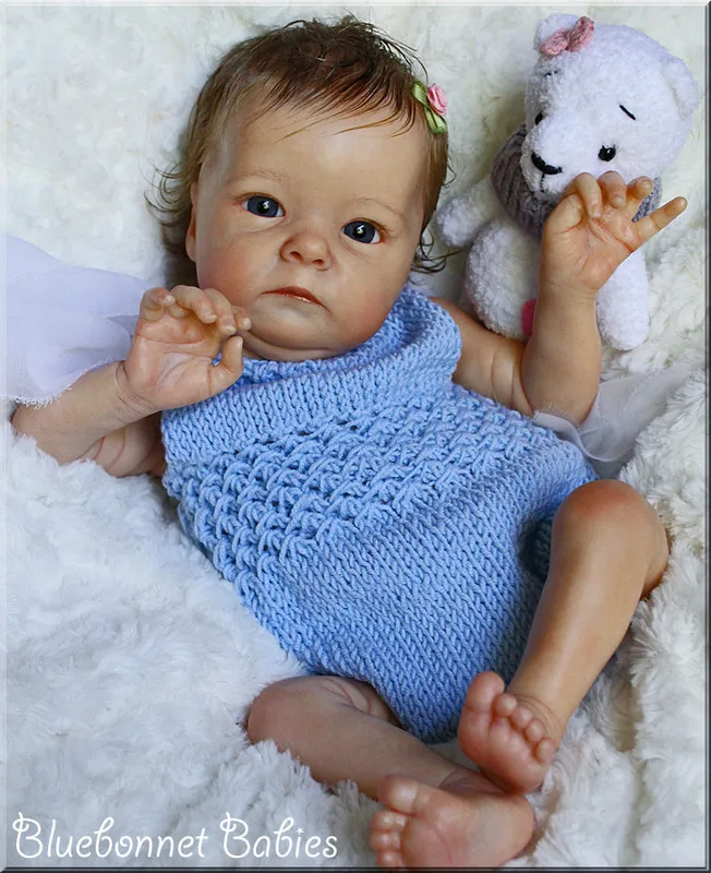 NPK 16inch Reborn Doll Kit Popular Tink Lifelike Soft Touch Fresh Color with Body and Eyes