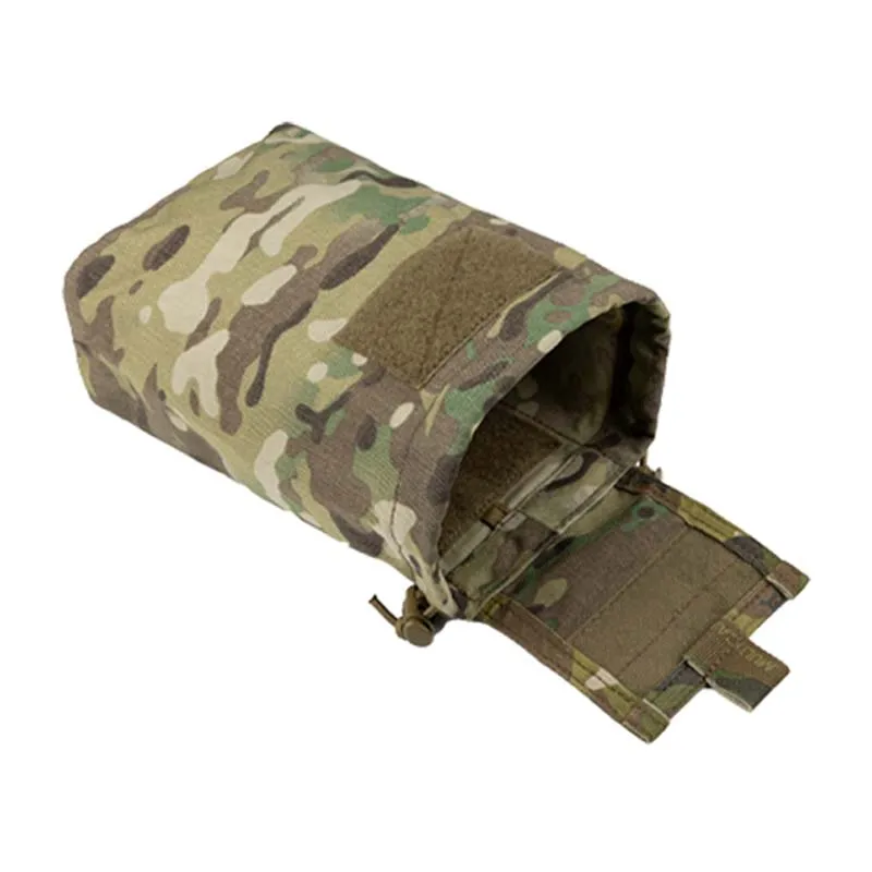 Tactical Folding Bag CP Recycling Bag Drop Dump Pouch Outdoor Camping ROLL-UP Molle Pouch Tool Storage Bag