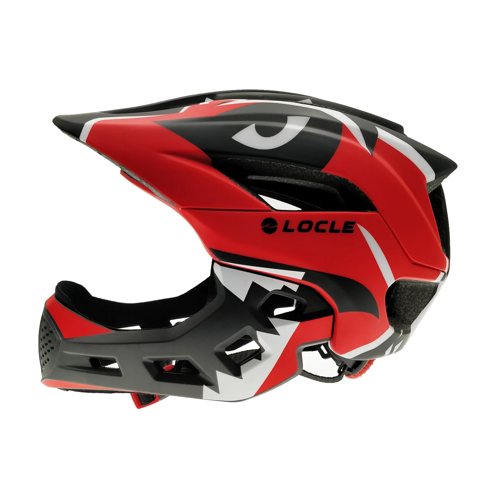 LOCLE CE Certification Kids Child Skateboard Roller Skating Helmet Mouth Guard Safety Extreme Sports Full Covered Skating Helmet