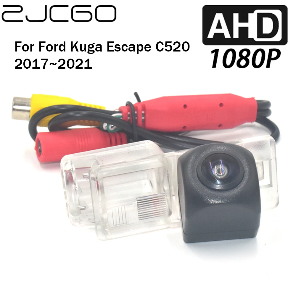 

ZJCGO Car Rear View Reverse Backup Parking AHD 1080P Camera for Ford Kuga Escape C520 2017 2018 2019 2020 2021