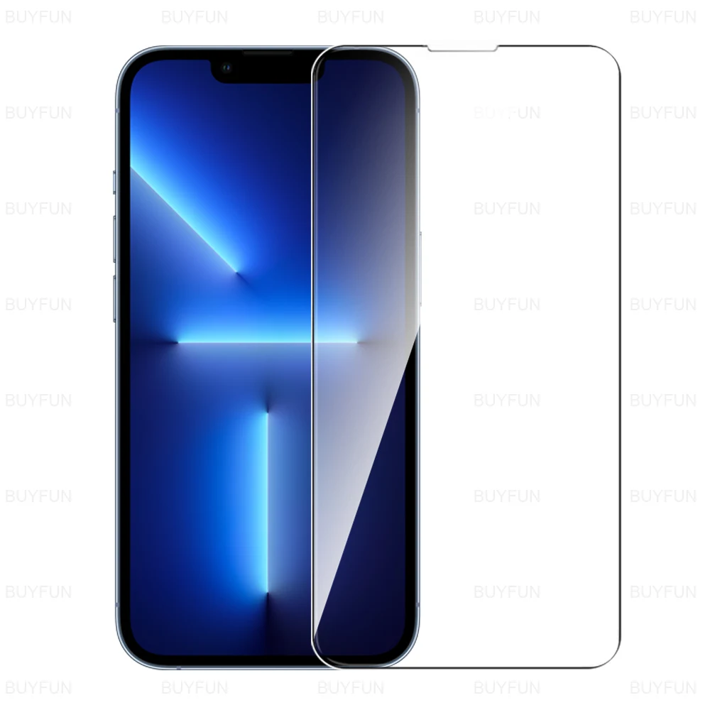 Funda de vidrio templado 9H para iPhone 13 Pro Max, película protectora de pantalla para iPhone 13 Pro Max, 14 13 13Pro iphon, 4 unidades