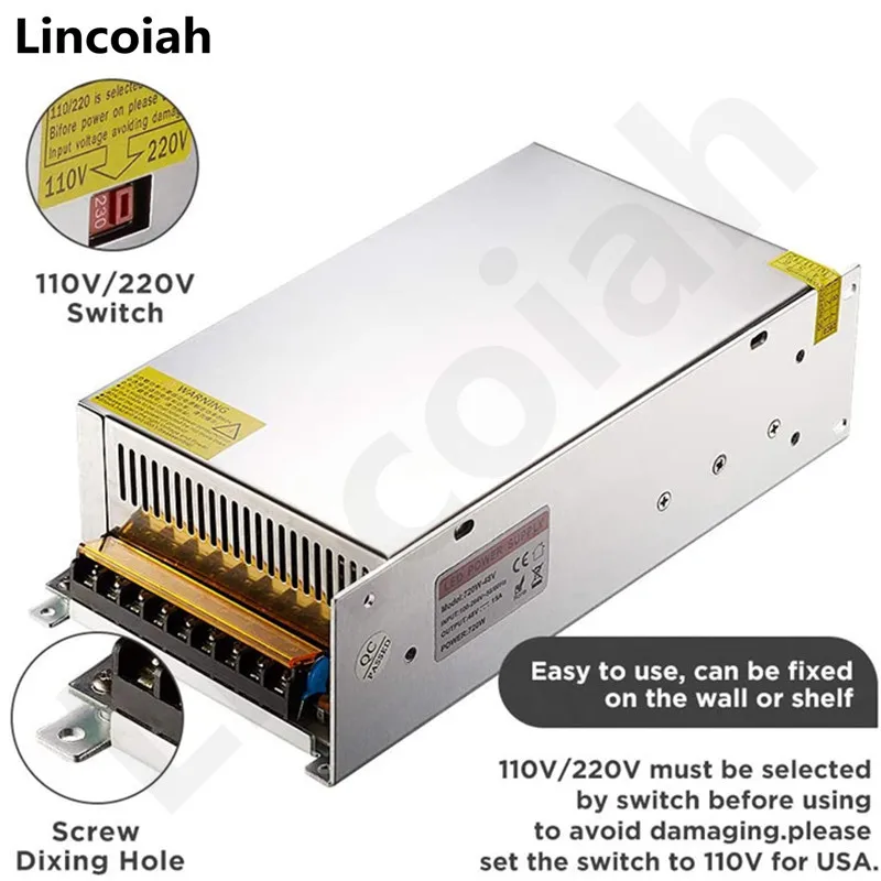 Imagem -03 - Fonte de Alimentação de Comutação 65 v 185a 1200w ac para dc Smps Cnc Tensão Ajustável 65 v Volts para Rd6018 Rd6018w Rd6012 Rd6012w