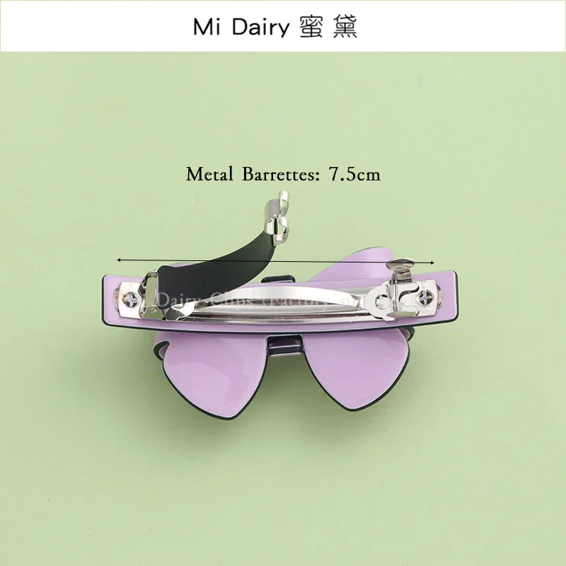 Clearance Sale = Mi Dairy Brand High-end acrylic bow knot ribbon Korea hair barrettes clips clamp for women girls