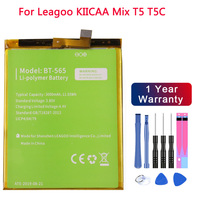 100% Original BT-565/BT-566 3000mAh Battery For Leagoo KIICAA Mix T5 T5C BT565/BT566 Mobile Smart Phone Parts Batterie batteries