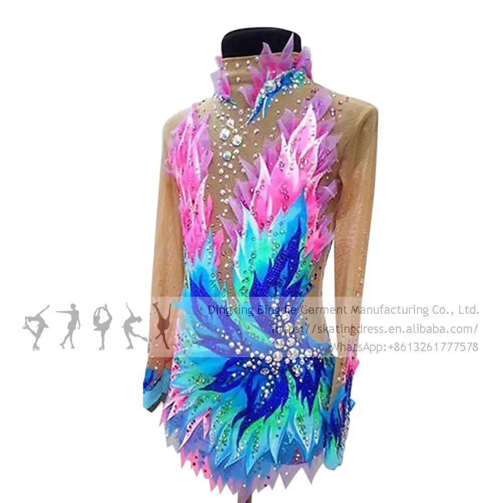 Ice Skating Dress Women's Girls' Performance Rhythmic gymnastics competition Leotard Artistic Costume Aerobic Gymnastics Leotard