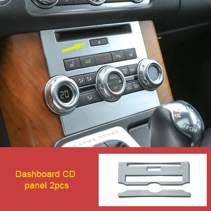 

For Land Rover Range Rover sport HSE 2010-2013 chrome Central control CD panel 2pcs