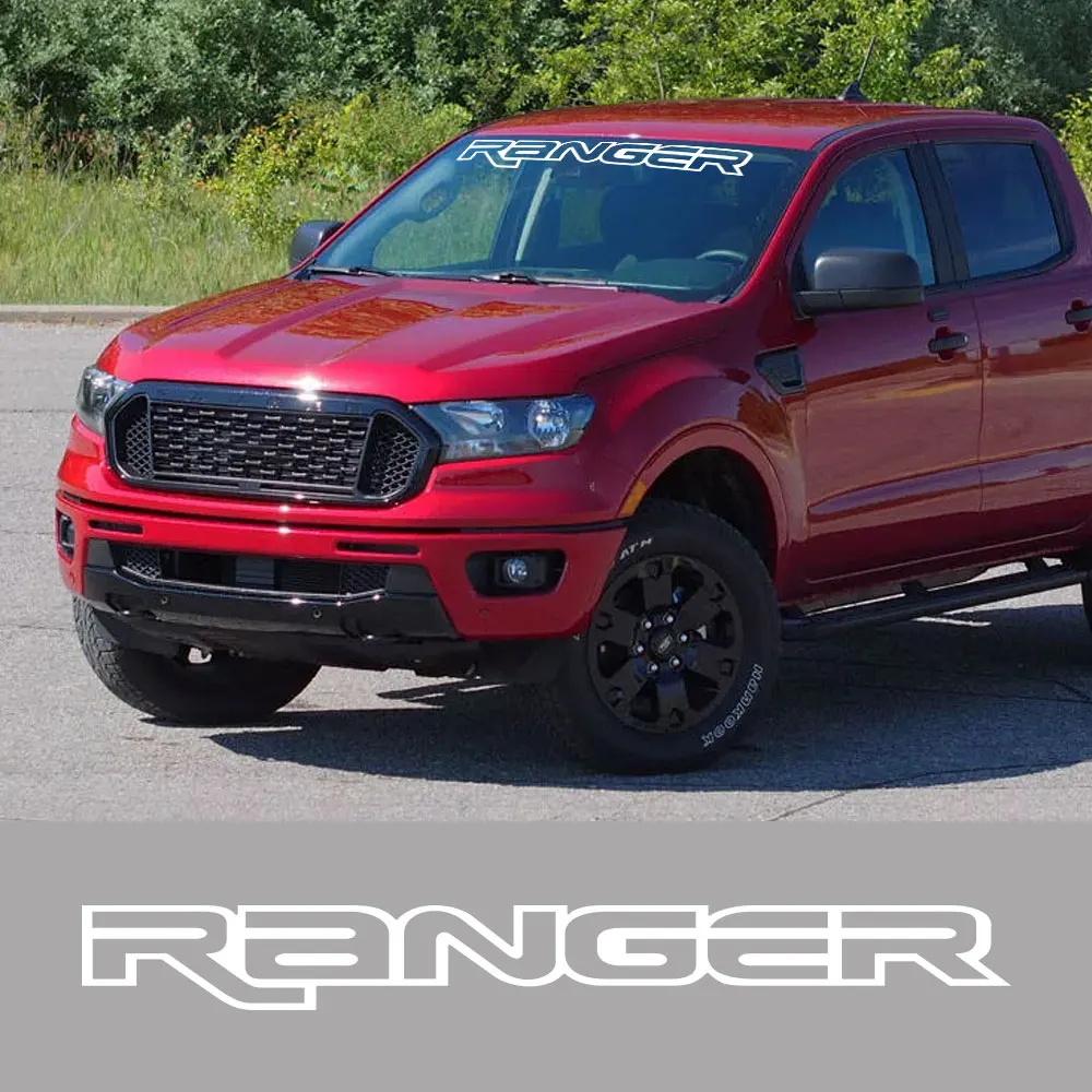 For Ford Ranger Pickup Front Windshield Stickers Truck Graphics Custom Logo Vinyl Film Covers Car Decor Decals Auto Accessories