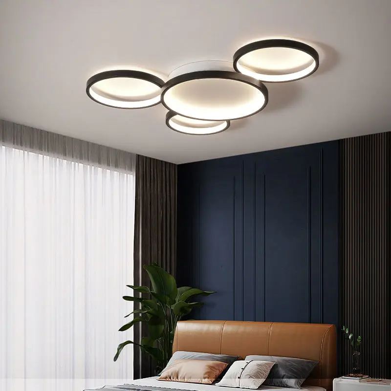 Nordic Living Room Lamp LED Ceiling Lights Ultra-thin Lamp Simple Modern Atmosphere Household Round Master Bedroom Room Light