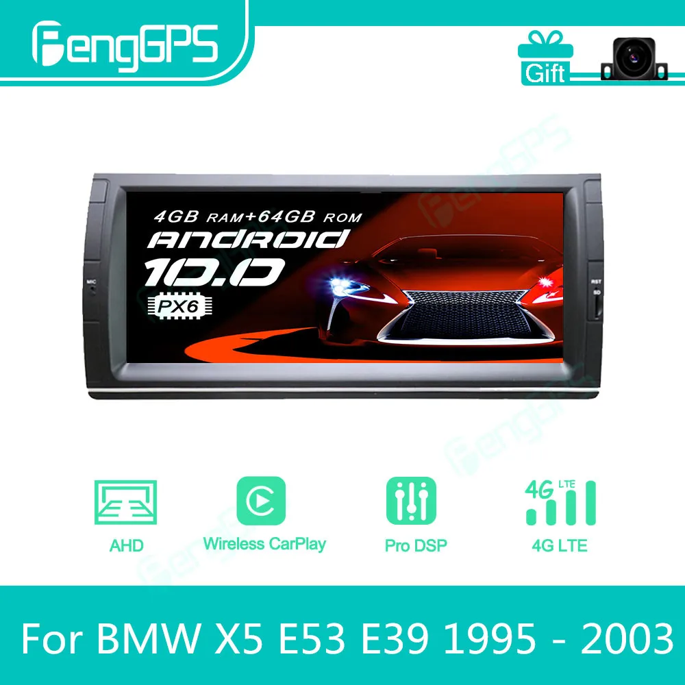 For BMW X5 E53 E39 1995 - 2005 Android Car Radio Stereo Multimedia Player 2Din Autoradio GPS Navigation PX6 Unit Screen Display