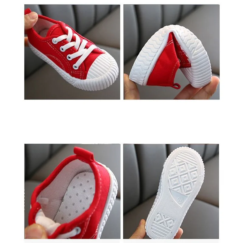 Baby shoes yellow sneakers fashion kids flat casual shoe canvas girls sport shoes boy vulcanize shoes