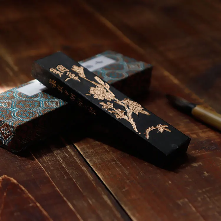 Chinese traditional ink stick Solid Paint calligraphy Sumi e ink Anhui Oldhukaiwen ink Painting Black Ink Block  You Yan 101