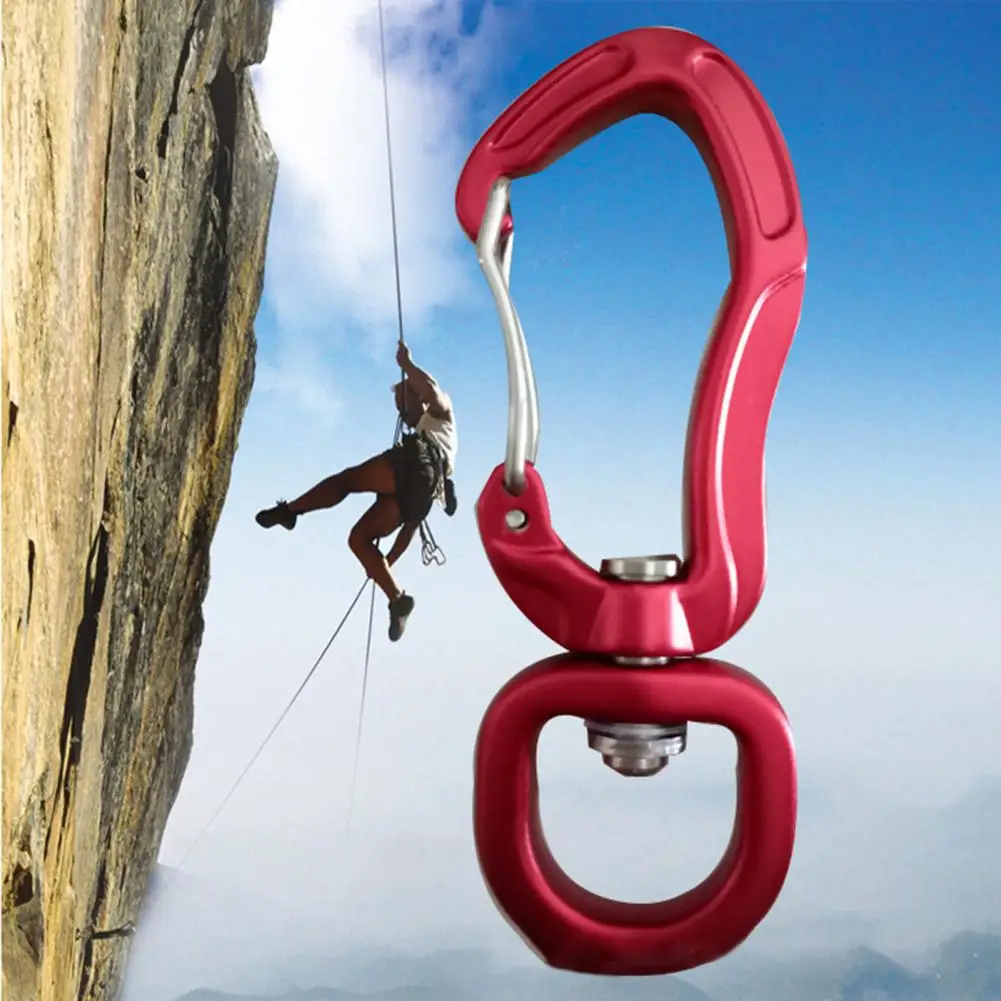 Swing Swivel Anti-oxidation Wear Resistant Accessory High Hardness Safety Rotational Buckle for Rappelling