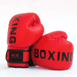 Kick Boxing Gloves Professional Flame Mesh Breathable PU Leather Flame Gloves Sanda Boxing Training Glove Adults Equipment