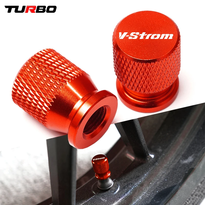 Motorcycle Accessories CNC Tire Valve Air Port Stem Cover Caps For SUZUKI V-Strom 650 1000 V-Strom650 V-Strom1000 VStrom