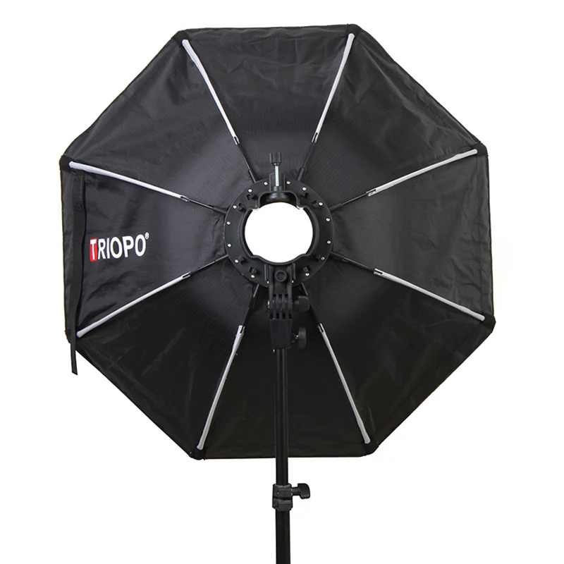 Imagem -04 - Guarda-chuva Octágono Externo Triopo Kx65 Velocidadelite com Suporte Universal para Fotografia Compatível com Yongnuo Yn560iv 568 Godox Ad200 v1