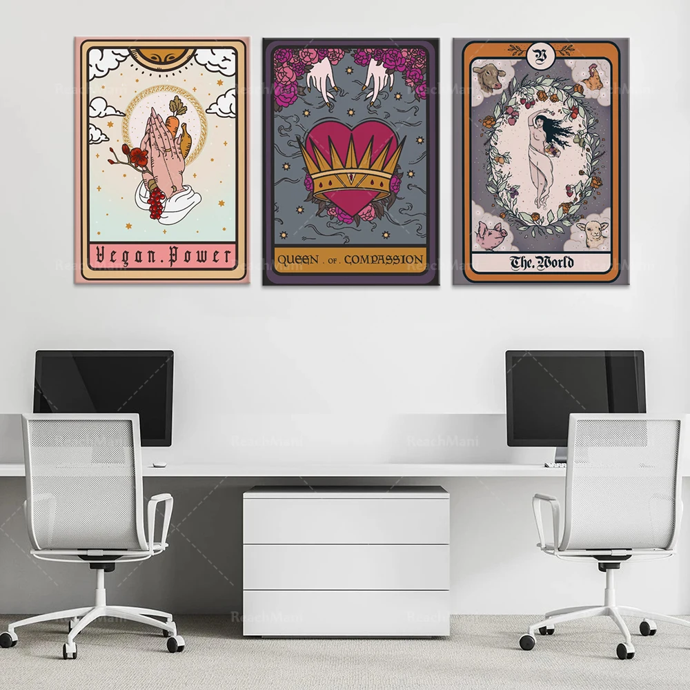 Tarot card abstract canvas painting poster print wall art picture living room nordic home decoration
