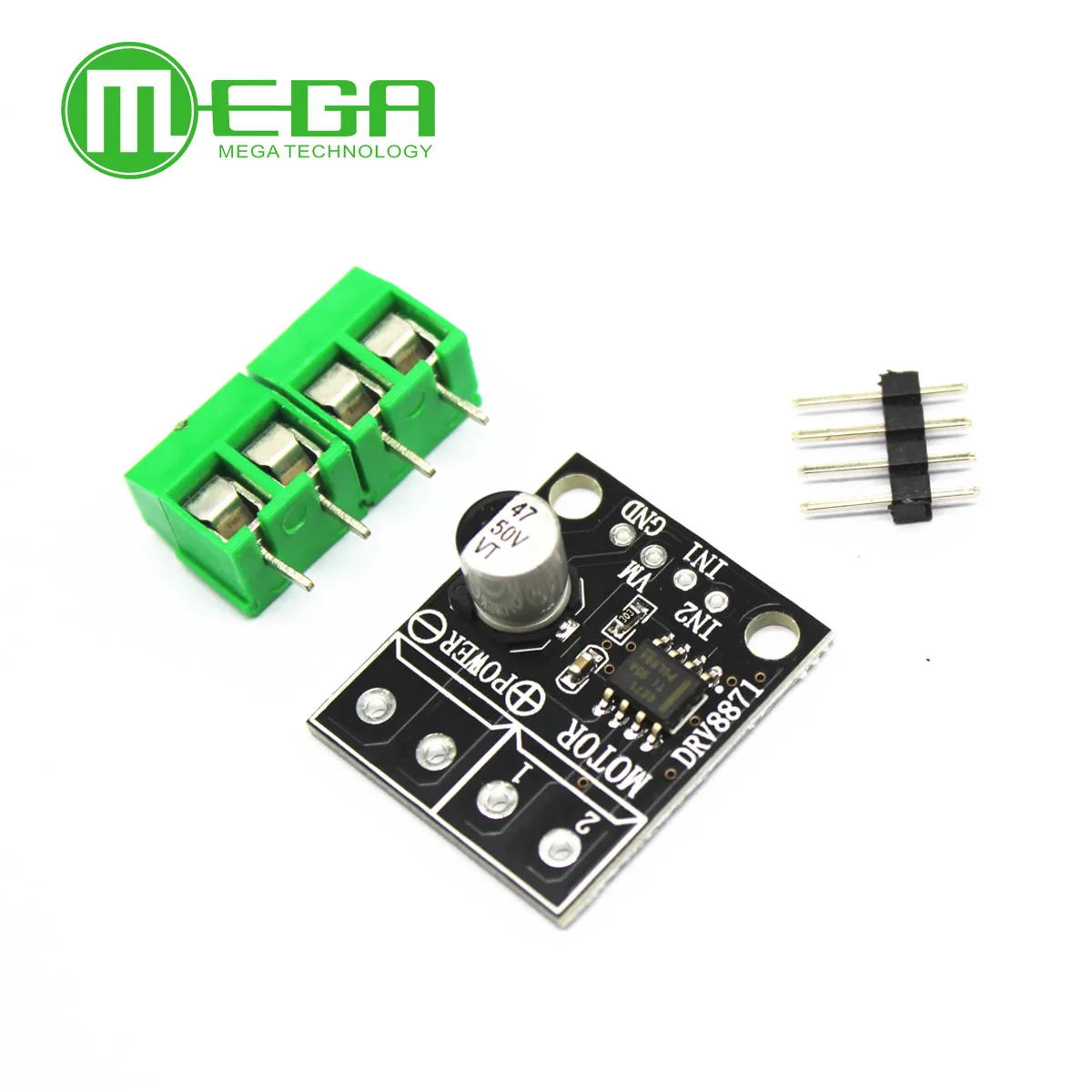 DRV8871 H-Bridge Brushed DC Motor Driver Breakout Board For Arduino PWM Control 3.6A Max Internal Current Sense 6.5V To 45V