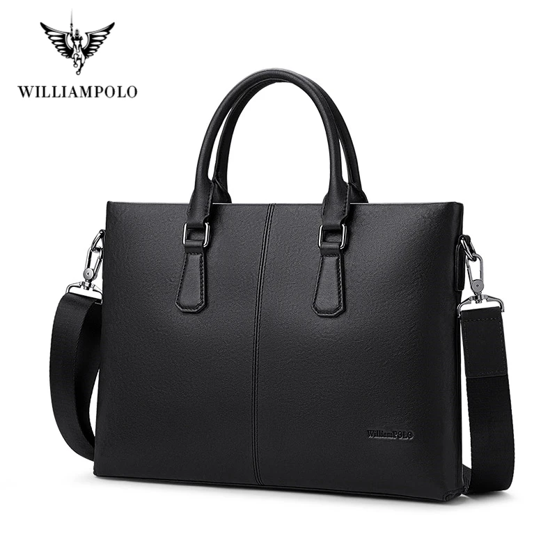 2020 Brand Business Men\'s Briefcase High Quality Totes Leather Men Laptop Handbags Messenger Bags For Male