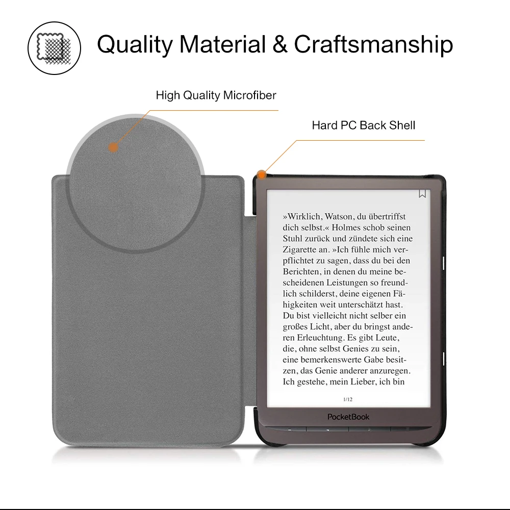 Case for Pocketbook 740 Pro 3 Cover for Pocketbook Inkpad 3 PB740 Sleep Cover Capa Shockproof Protective Shell 7.8inch