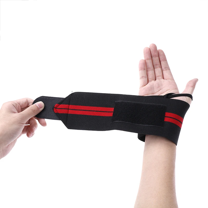 1PC Hand Protection Gym Weightlifting Training Weight Lifting Gloves Bar Grip Barbell Straps Wraps Wrist Support