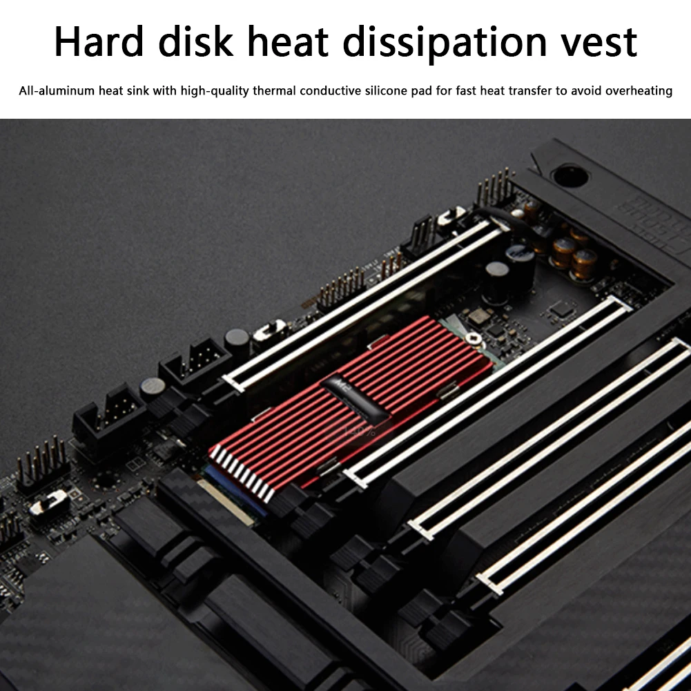 M2 dissipador de calor radiador de dissipação de calor m.2, dissipador de calor, almofadas térmicas, para nvme ngff m.2 2280 ssd cooler