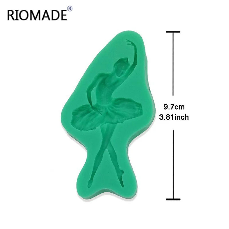 Ballerina Girl Silicone Mold Cake Decorating Tools Dancer Fondant Molds Cupcake Dessert Candy Kitchen Dance Baking Mould F0975BL