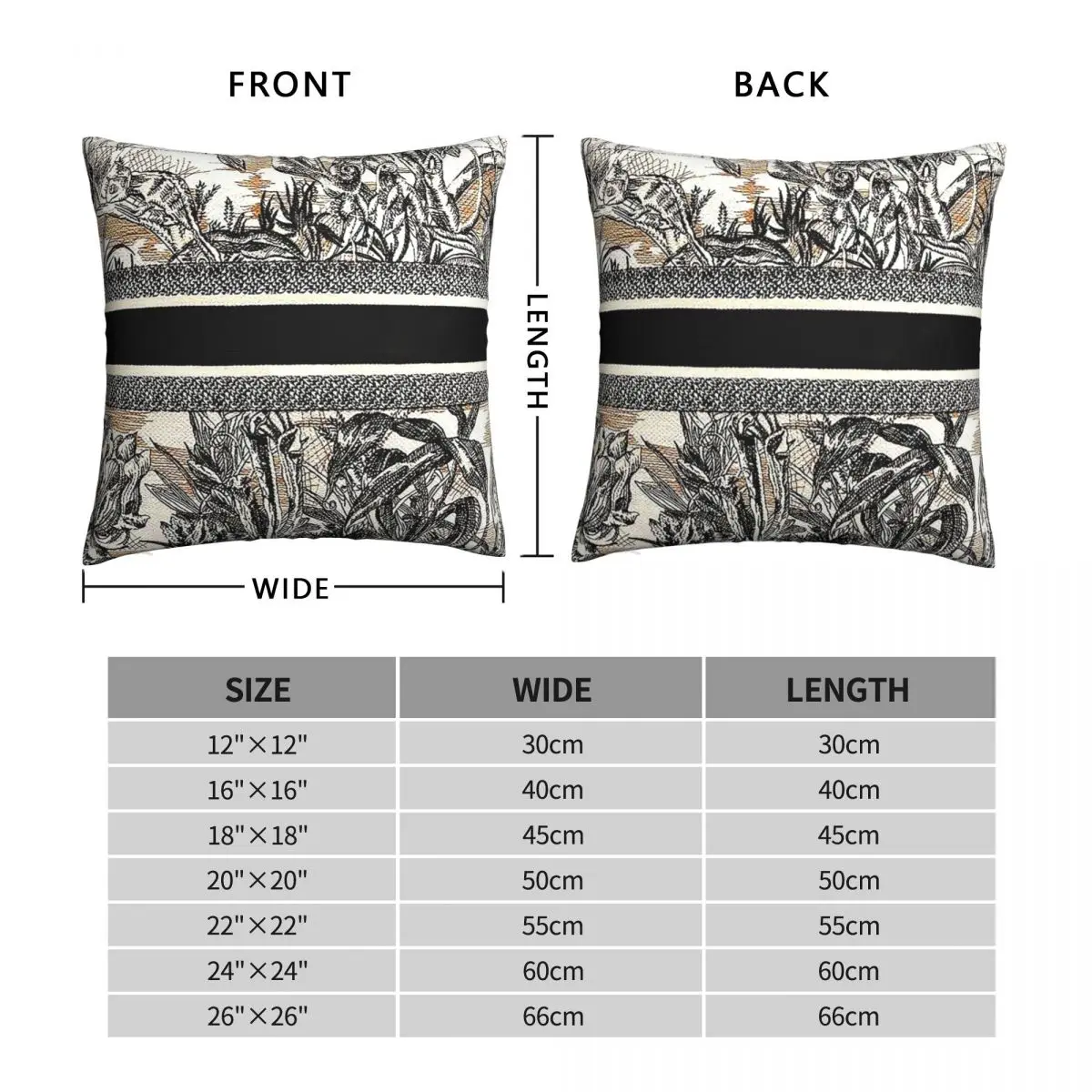 Kon Megat Ae Square Pillowcase Polyester Linen Velvet Printed Zip Decorative Throw Pillow Case Bed Cushion Cover