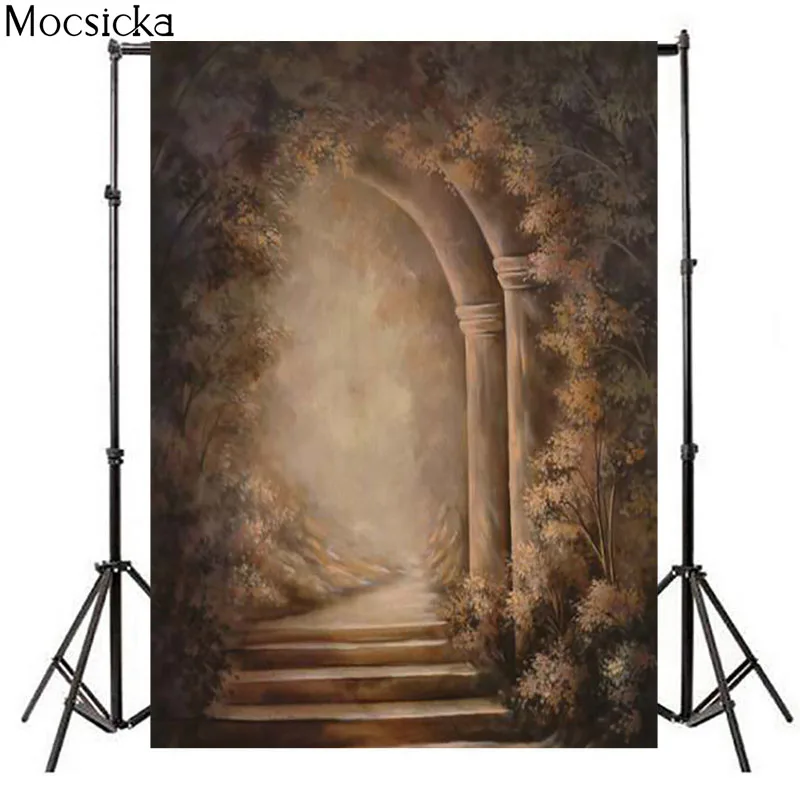 Mocsicka Palace Adult Children Portrait Backdrop Photo Studio Retro Castle Photography Background Wedding Birthday Art Photocall