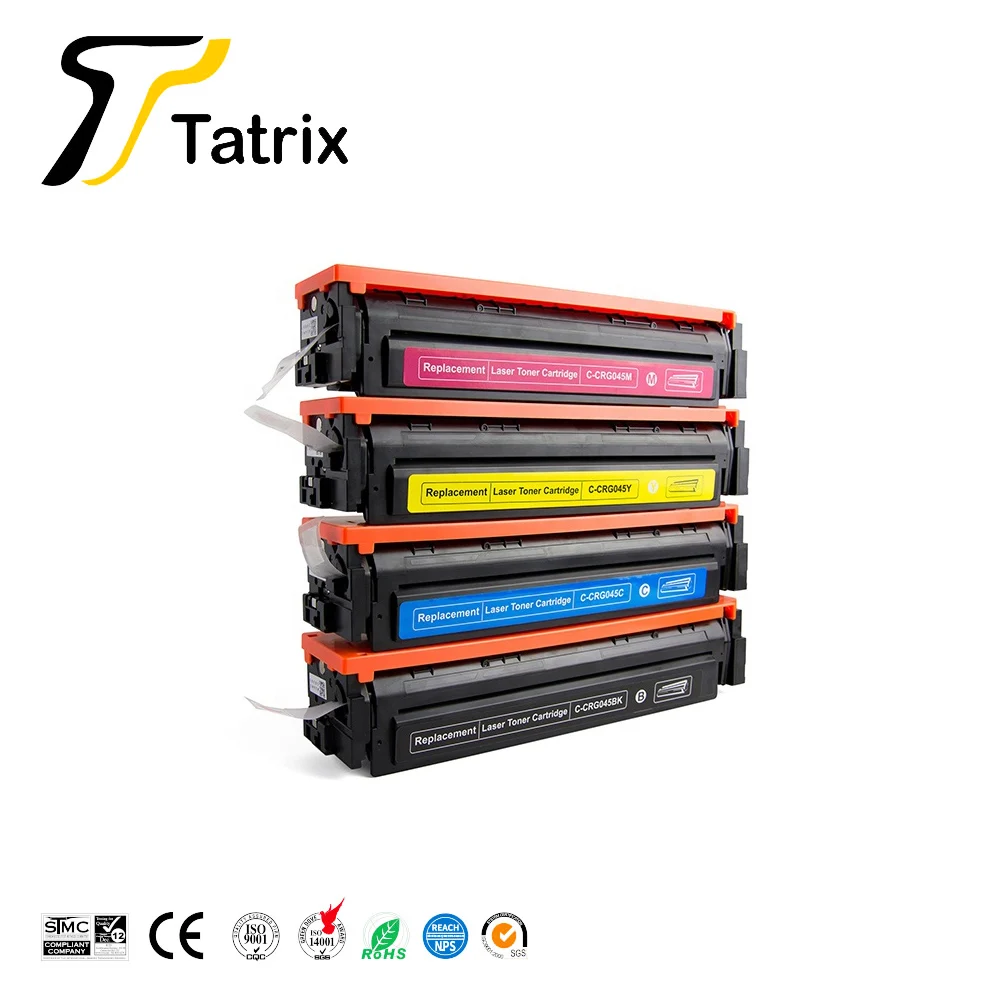 Tatrix compatible for Canon CRG045 CRG-045 toner cartridge LBP612Cdw 611Cn 613Cn 631Cn mf633Cdw LBP 613CDW canon color toner