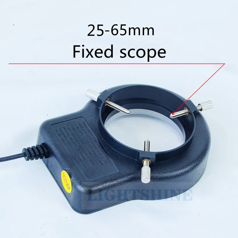 Imagem -03 - Indústria Visual Microscópio Fonte de Luz Três Cor Luz Ajustável Led Anel Preenchimento Luz Positiva Branco Quente Luz Natural