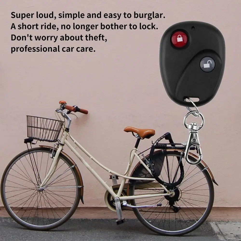 Professional Anti-theft Bike Lock Cycling Security Lock Remote Control Vibration Alarm Bicycle Vibration Alarm