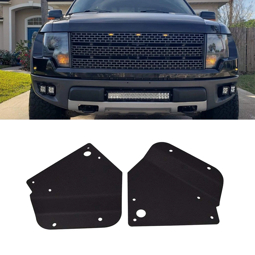 For Ford F150 Raptor 2010-2016 Front Hidden Bumper 3 Inches LED Cube Work Light Fog light Mounting Brackets Kit