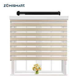 Zemismart WiFi Tuya Zebra Blinds Customized Curtain Electric Roller Shade Motor ZM25 Alexa Google Home Remote Control