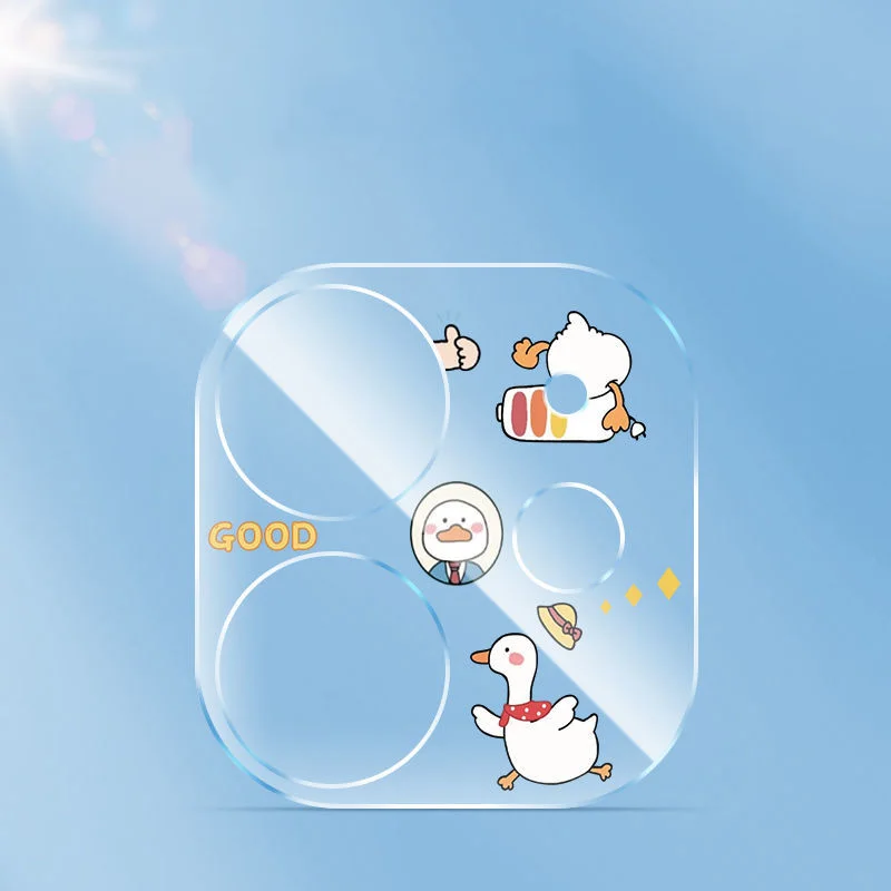 2PCS Cartoon Camera Lens Protector for Iphone 13 Pro Max Camera Sticker for Iphon 12 11 Camera Lens Stickers Soft Film Not Glass