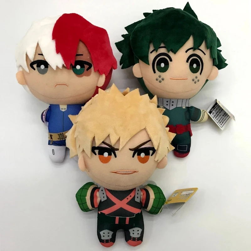 

1 шт. 13/25 см мой герой Академия Izuku мидория Katsuki Bakugou Shouto Todoroki плюшевая подвесная игрушка мягкие набивные куклы подарок