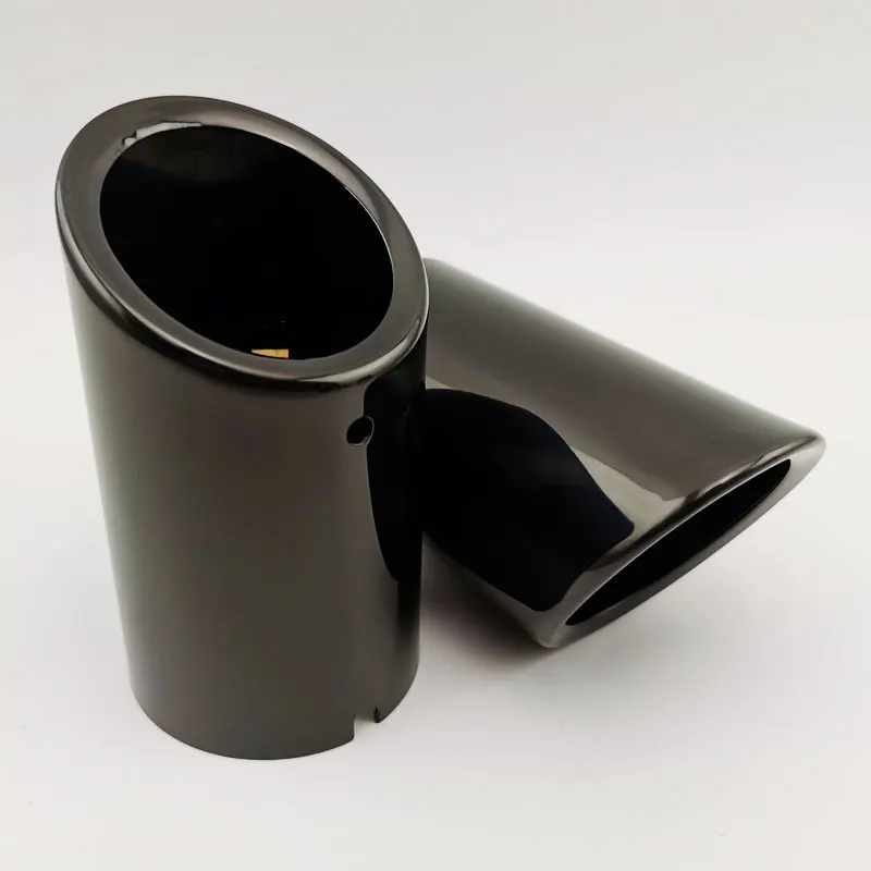 SINGING muffler end pipe tail throat decoration car parts exhaust tips accessories For 09-2014 bmw 7 series 730li 740ld F01 F02 view 4