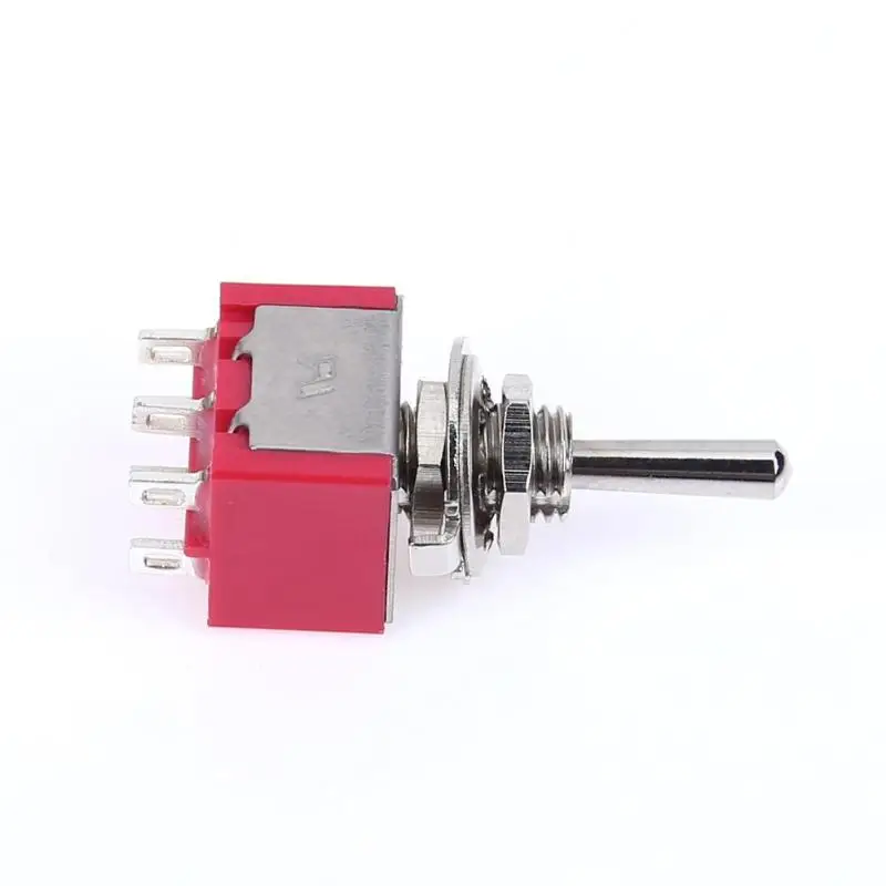 

5pcs Mini 3 Positions 6Pin Toggle Switch MTS-223 Dual Reset Power Switch Automatic Return Toggle Switch AC 250V 2A/ AC 5A 120V