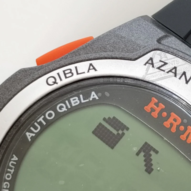 Qibla Watch for Muslim Prayer with AzanTime Islamic Sport Wristwatch Including Adhan Alarm Hijri and Compass Sportwear