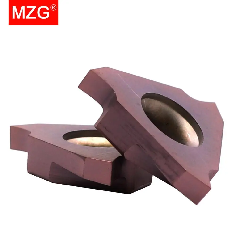 MZG 10PCS TGF32 Left   0.5 1.0 2.0  mm Width ZP15 CNC Lathe Processing Stainless Steel Machining Finish Grooving Carbide Inserts