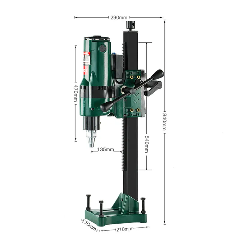 Z1Z-CF-260 Water Drilling Machine Diamond Drilling Tool High-quality Engineering Drilling Machine 220V 3900W 600r/min Max.260M