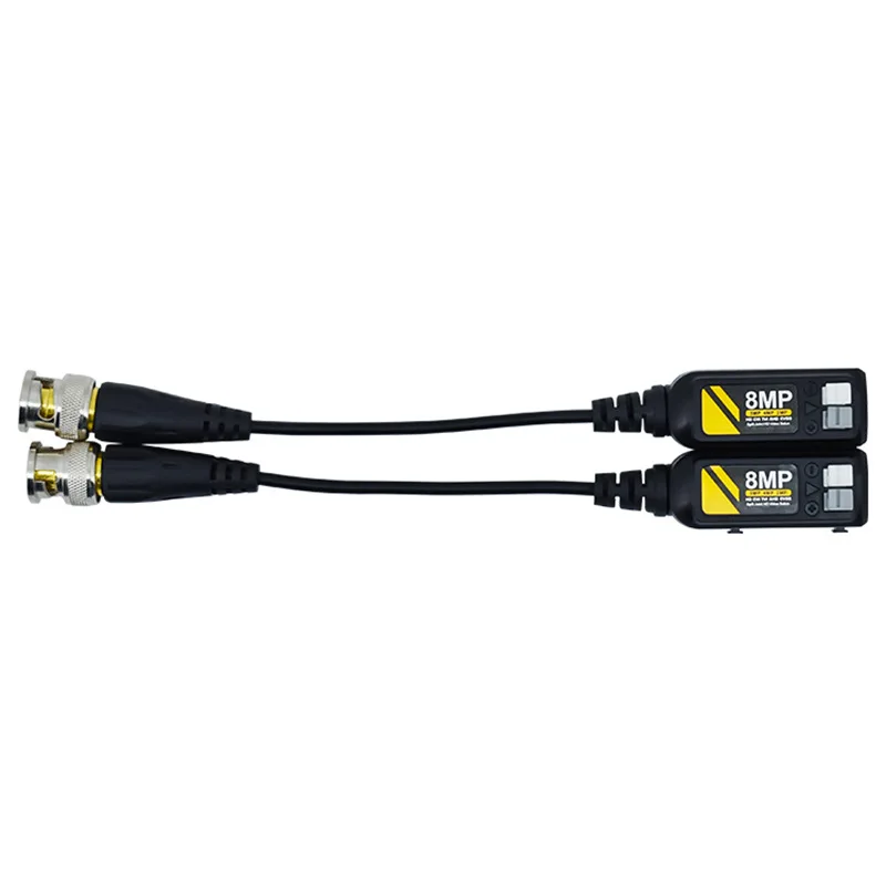 5 par 4K CCTV Video Balun skręcone BNC pasywne urządzenia nadawczo-odbiorcze UTP Balun BNC Cat5 CCTV UTP Video Balun do 300M zasięgu