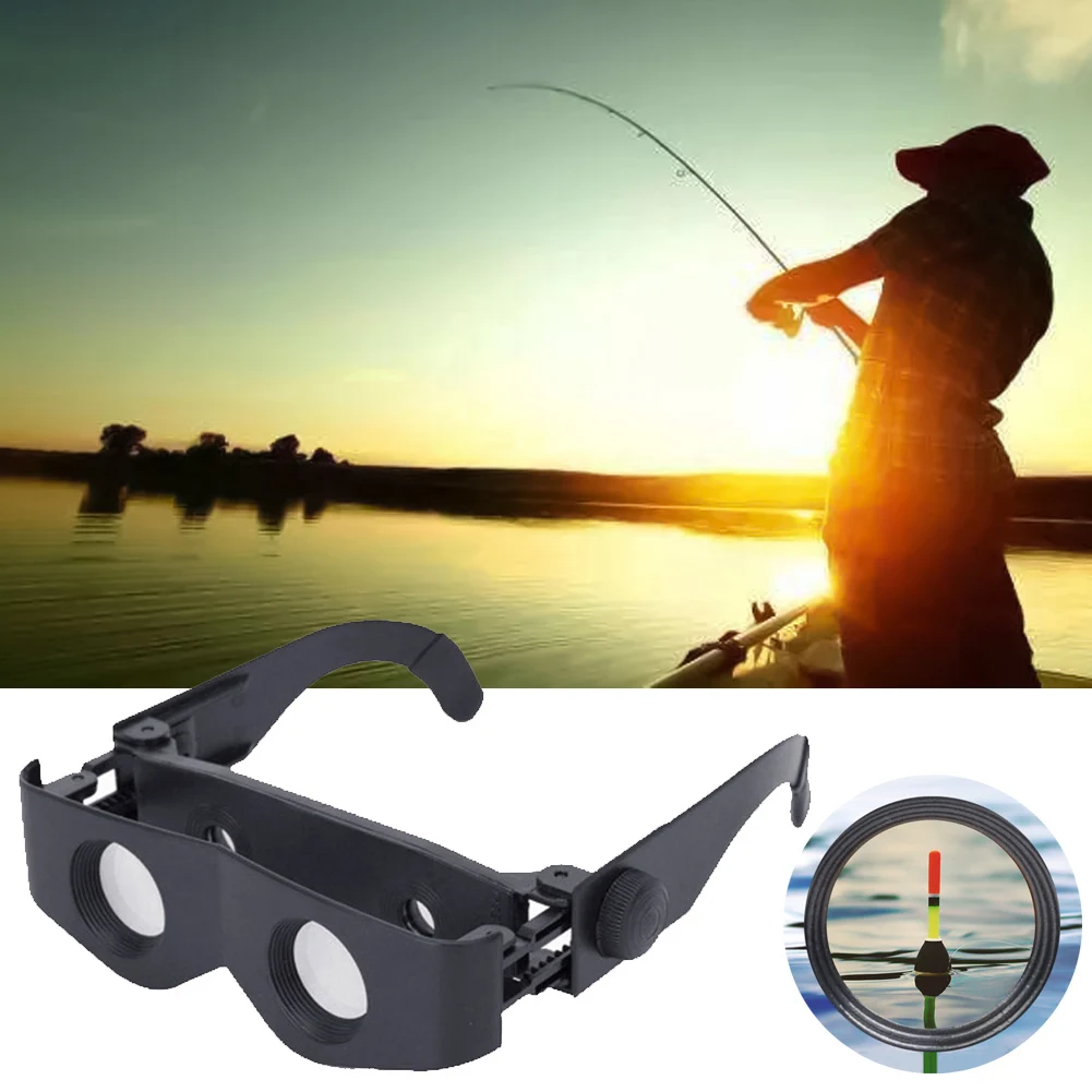 Portable Zoomable Outdoor Fishing Glasses Style Magnifier Binoculars Telescope Zoomable Glasses Binoculars Fishing Telescope