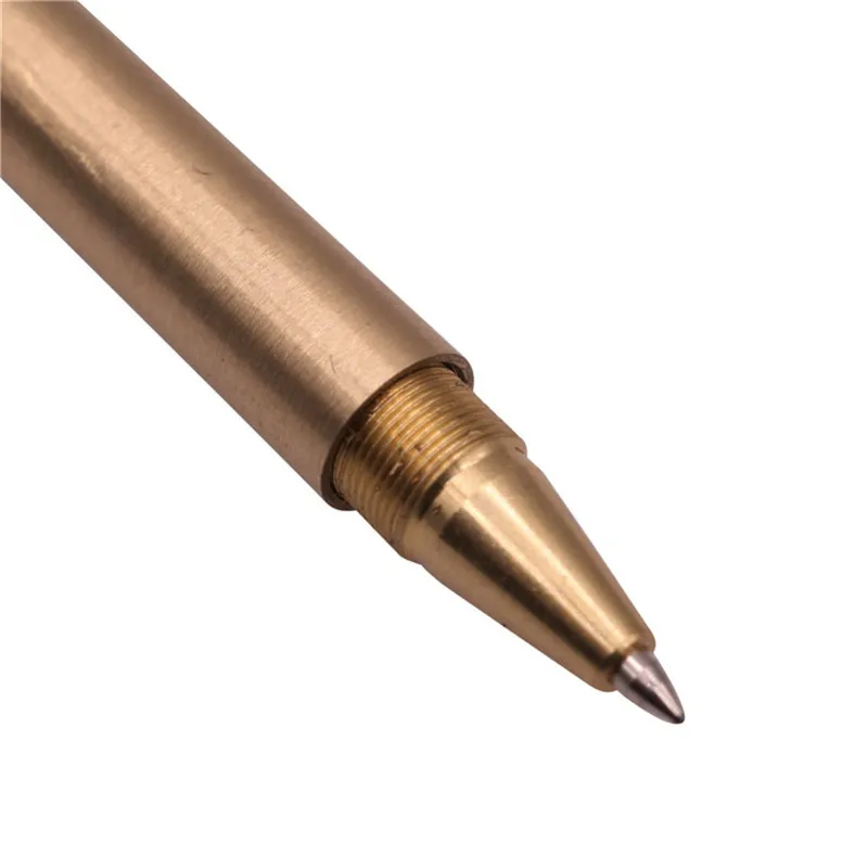 1 Pcs Brass ballpoint pen 0.5mm Copper pen Student school office writing pen Holiday Promotion Gift Pen Not tired of writing