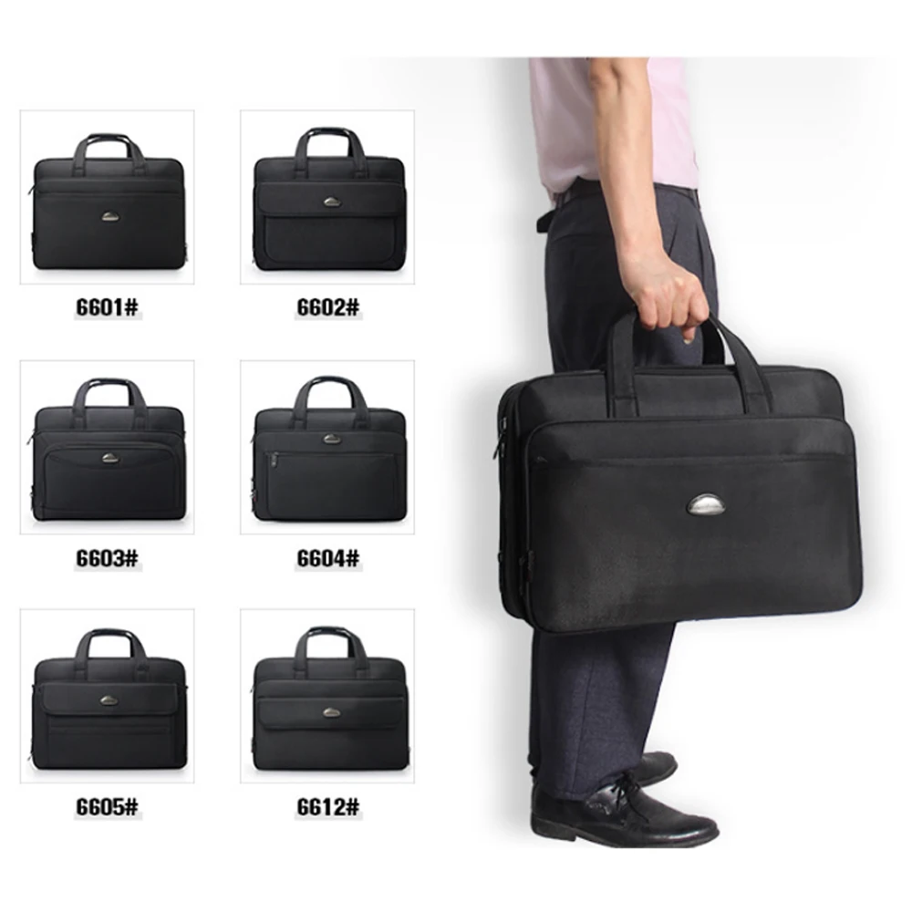 Men\'s Briefcase Male Large Shoulder Bag 17 Inch Laptop Bags Business Travel Handbags Multi-layer Multi-pocket Briefcases XA919ZC