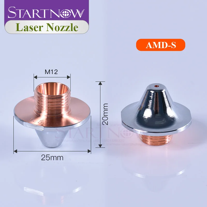 Startnow AMADA Laser Cutting Nozzles AMD For Optical Fiber Metal Machine Head Caliber 1.0 1.2 1.5 2.0 Single Double Accessories